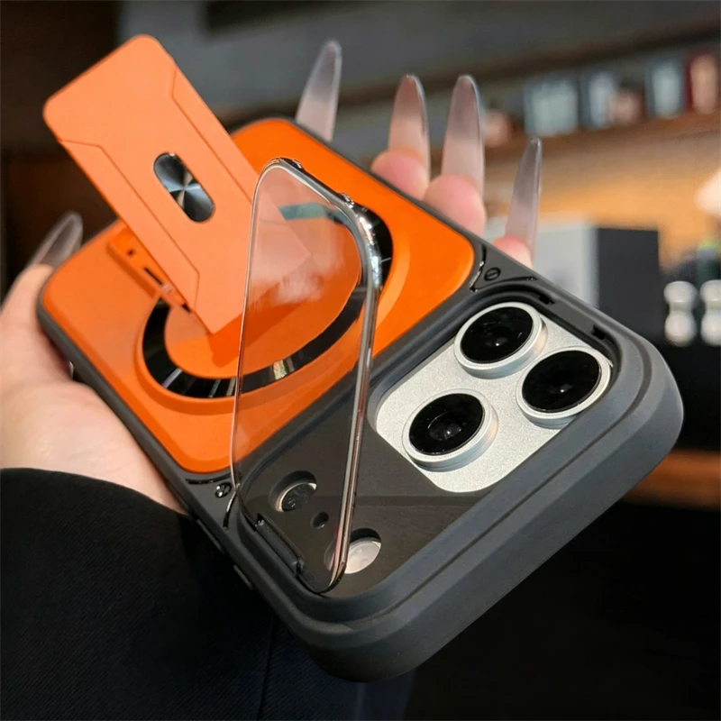 Fold Stand Magnetic Armor Case - Camera Lens Protector ulasan dan harga