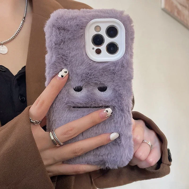 Cute Monster Plush Fluffy Phon - Apple Iphone 15 Pro Max ulasan dan harga