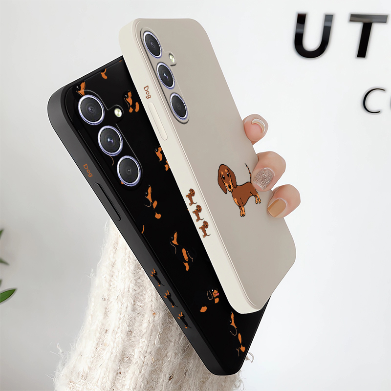 Cartoon Dachshund Dog Phone Ca - Samsung Galaxy A55 ulasan dan harga