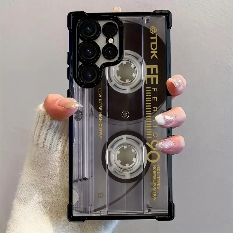 Retro Cassette Pattern Plating - Samsung Galaxy A55 ulasan dan harga