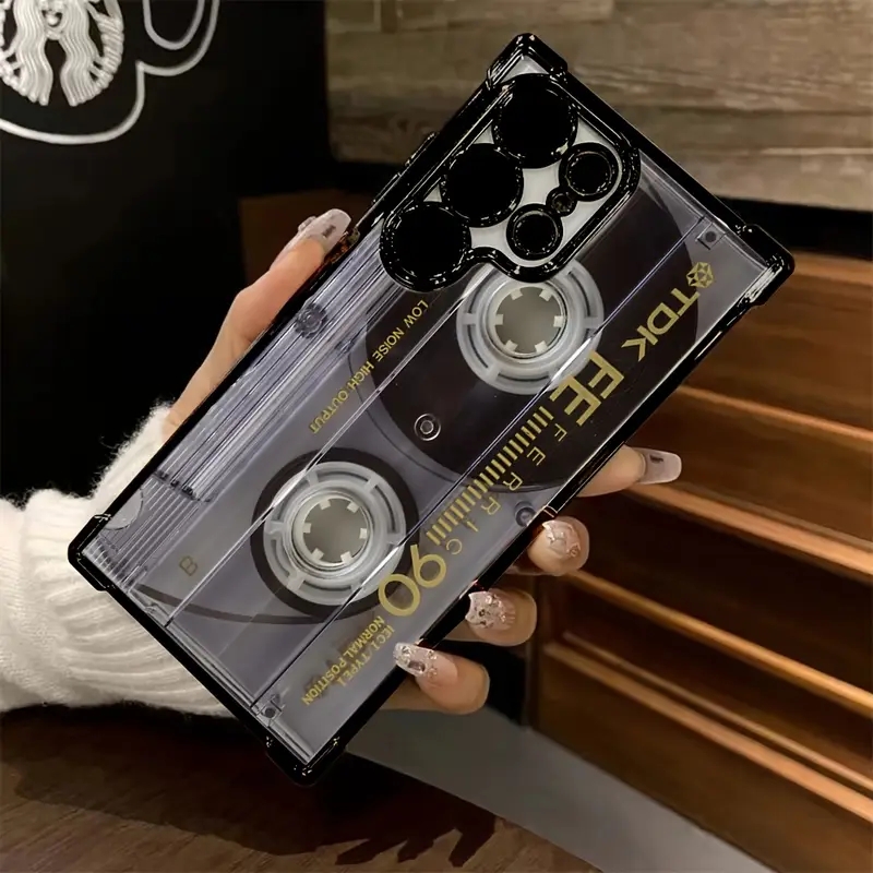 Retro Cassette Pattern Plating - Samsung Galaxy A55 ulasan dan harga